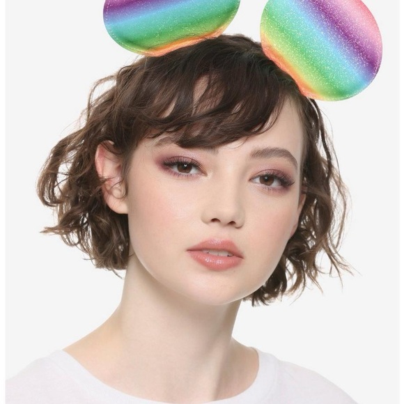 Disney Accessories - Disney Minnie Mouse Rainbow Glitter Ears